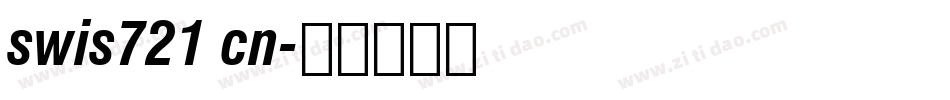 swis721 cn字体转换
